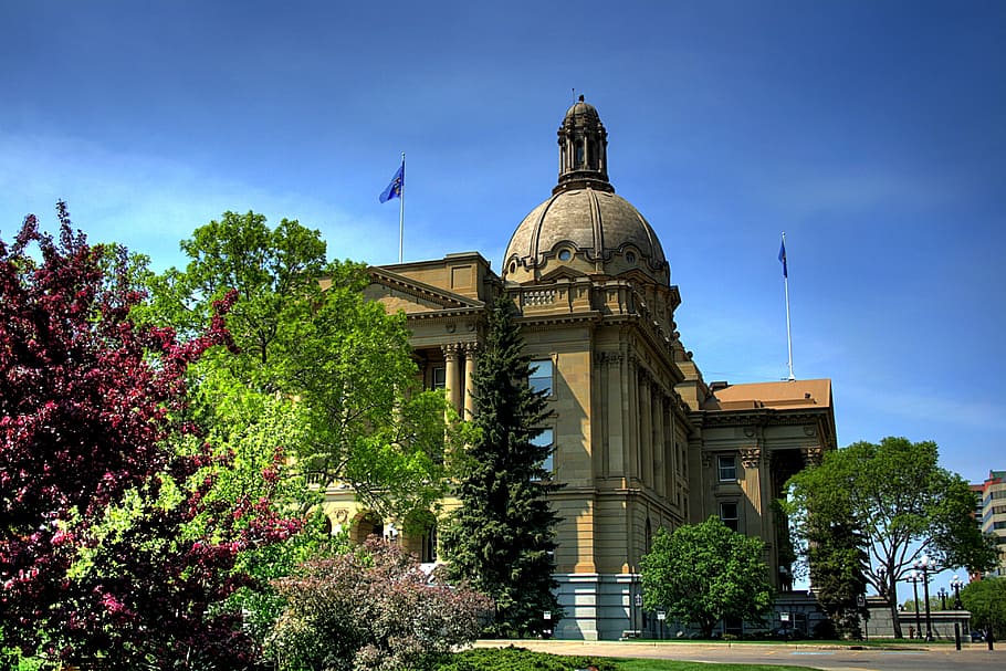 edmonton, canada, alberta, building, structure, government HD wallpaper