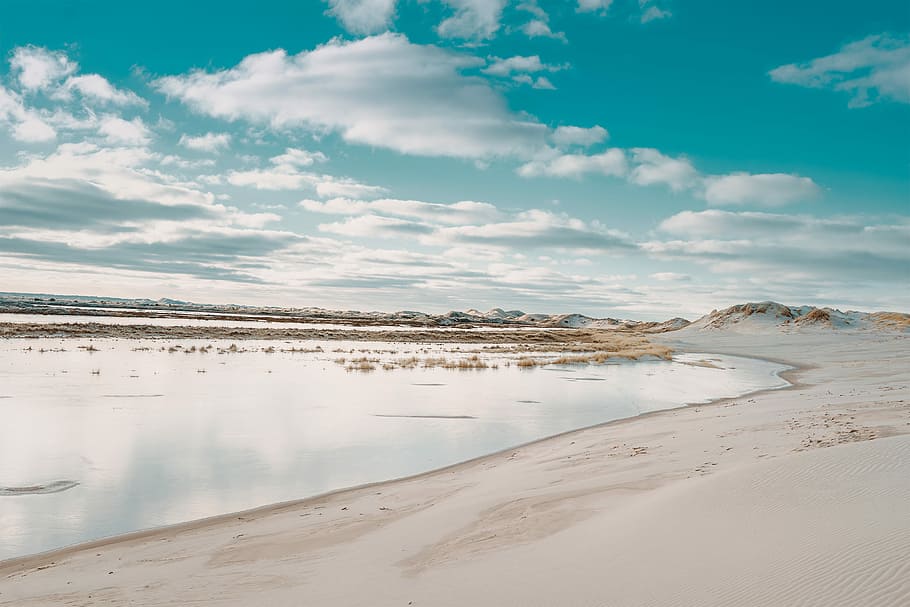 seashore during day time, landscape photography of beach, sky HD wallpaper