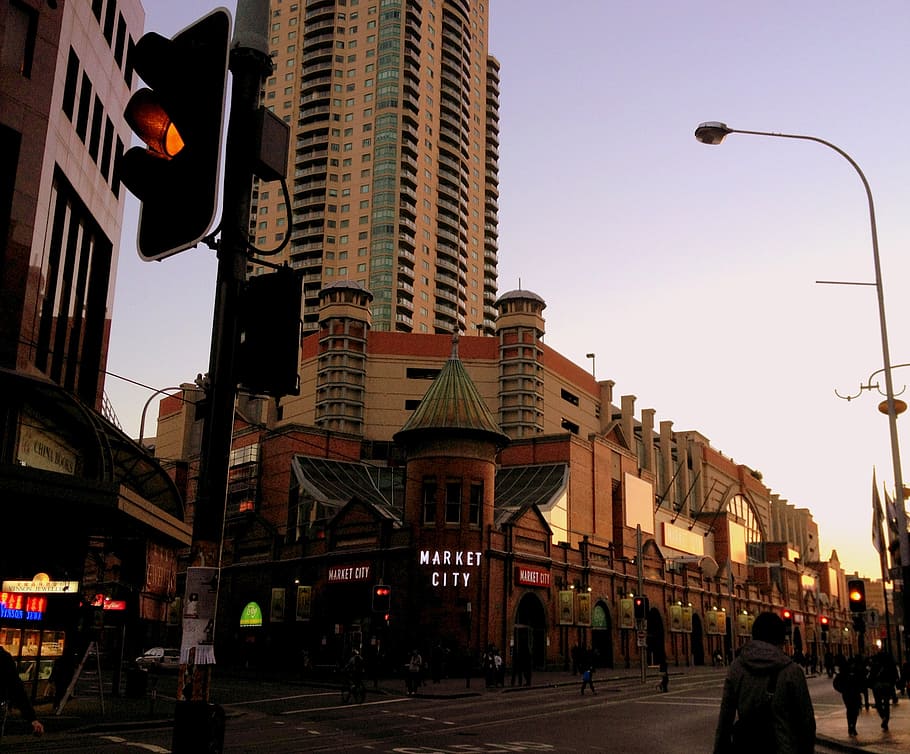 sydney, evening, scenery, architecture, building exterior, built structure HD wallpaper