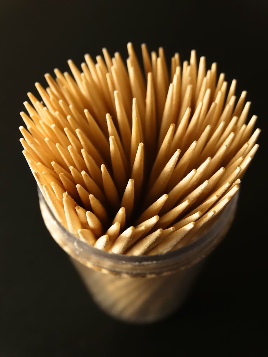 toothpick, pointed, prickly, studio shot, indoors, black background HD wallpaper