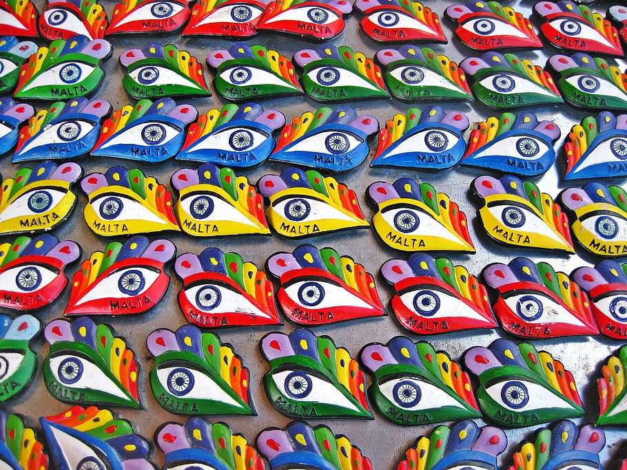 assorted-color Malya eye accessory lot, osiris, eye of osiris, HD wallpaper
