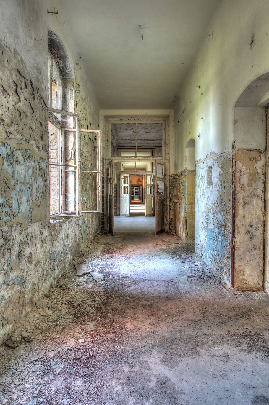 lost, places, abandoned, building, ruin, lapsed, health resorts, HD wallpaper