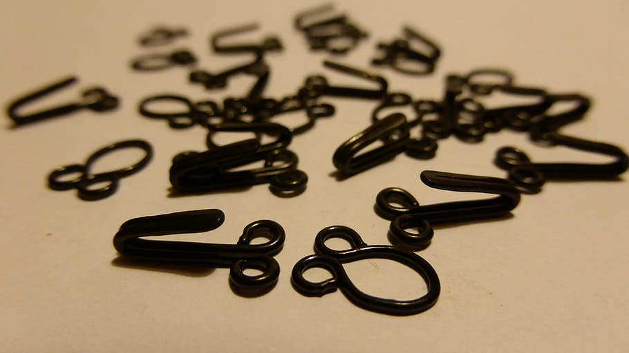 hook, eyelets, black, haberdashery, keep, closure, closures HD wallpaper