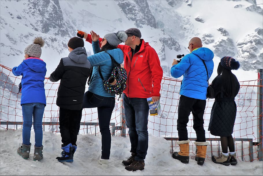 zermatt, the alps, conversation, snow, winter, male, ice, people, HD wallpaper
