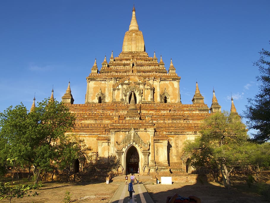 pagoda, burma, bagan, temple, religion, architecture, built structure, HD wallpaper