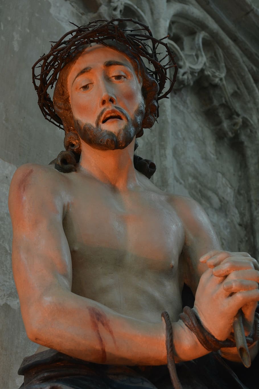 jesus, statue, faith, image, religion, christianity, men, muscular Build HD wallpaper