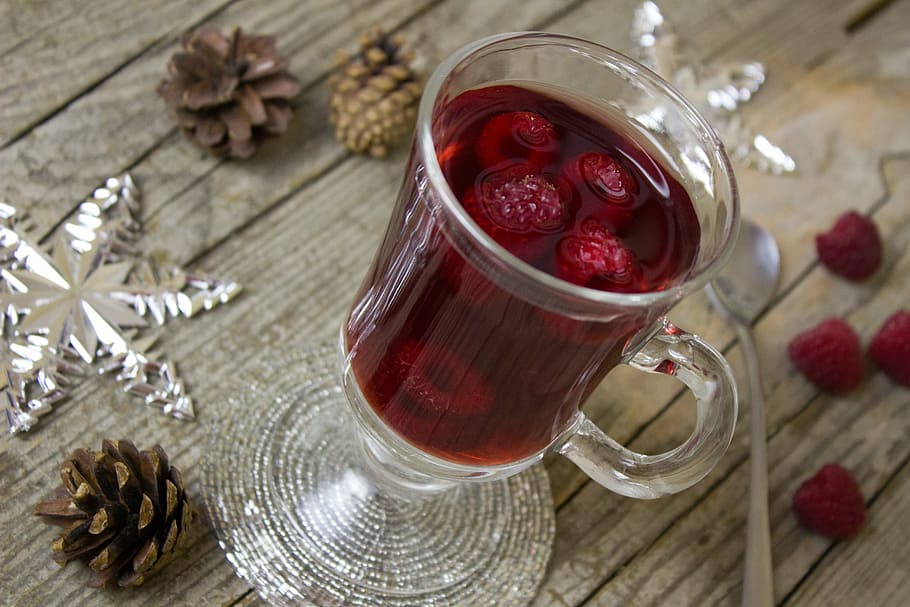 glass of cranberry juice, punch, tee, alcohol, raspberry, christmas HD wallpaper