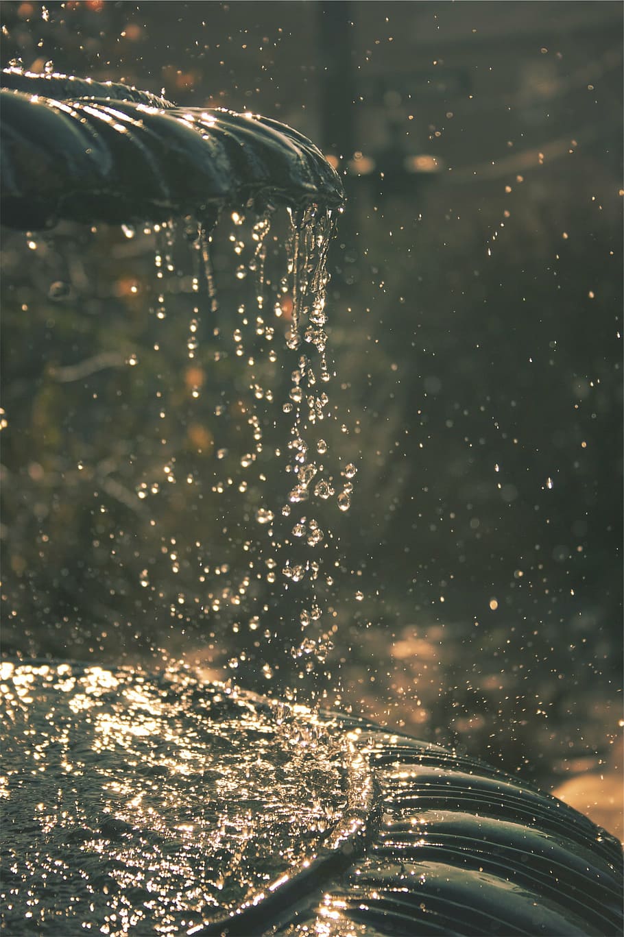 close-up photo of water dew in fountain, time, lapse, photography HD wallpaper