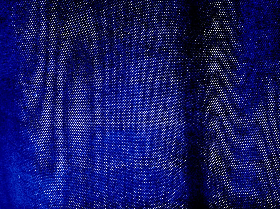 curtain, texture, fabric, textile, backgrounds, blue, full frame HD wallpaper