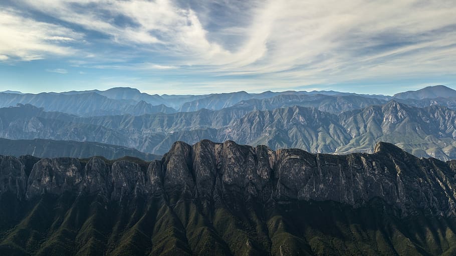 Detras de la M, top view of mountain, mountain range, rock, cliff HD wallpaper