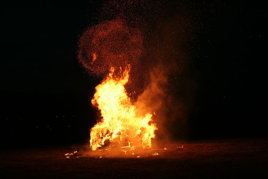 fire, background, abstraction, focal point, fire - Natural Phenomenon HD wallpaper