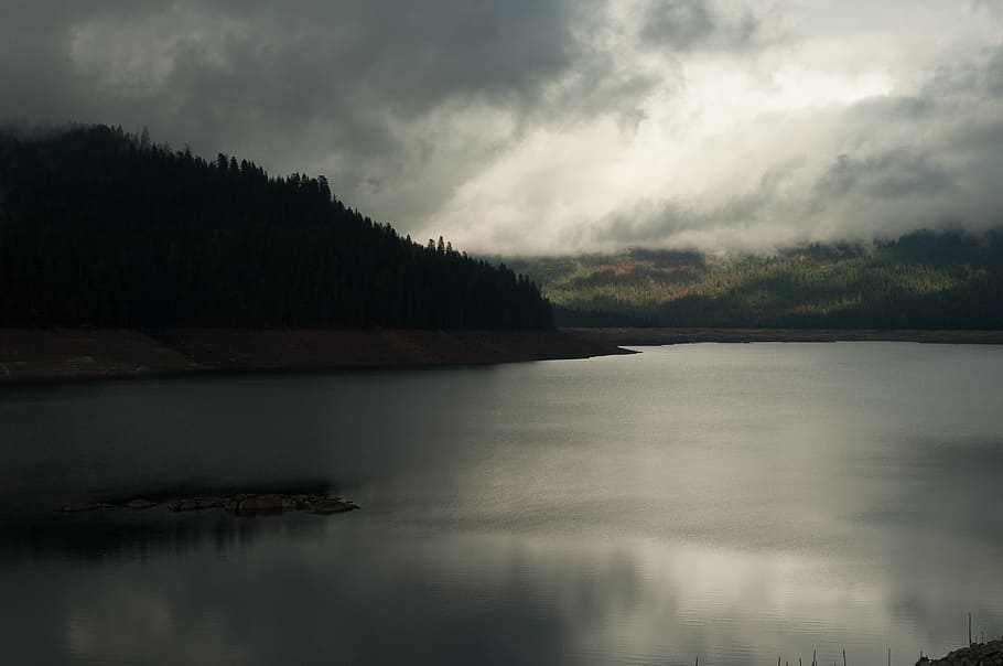 Sky, Clouds, Lake, Weather, cloud - sky, nature, reflection HD wallpaper