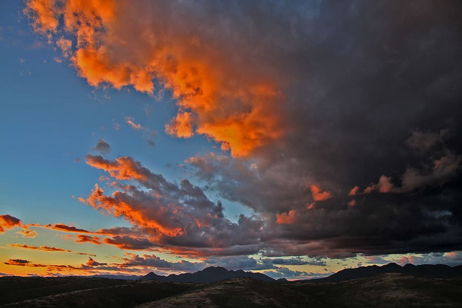 White Clouds during Sunset, dawn, dusk, landscape, nature, outdoors HD wallpaper