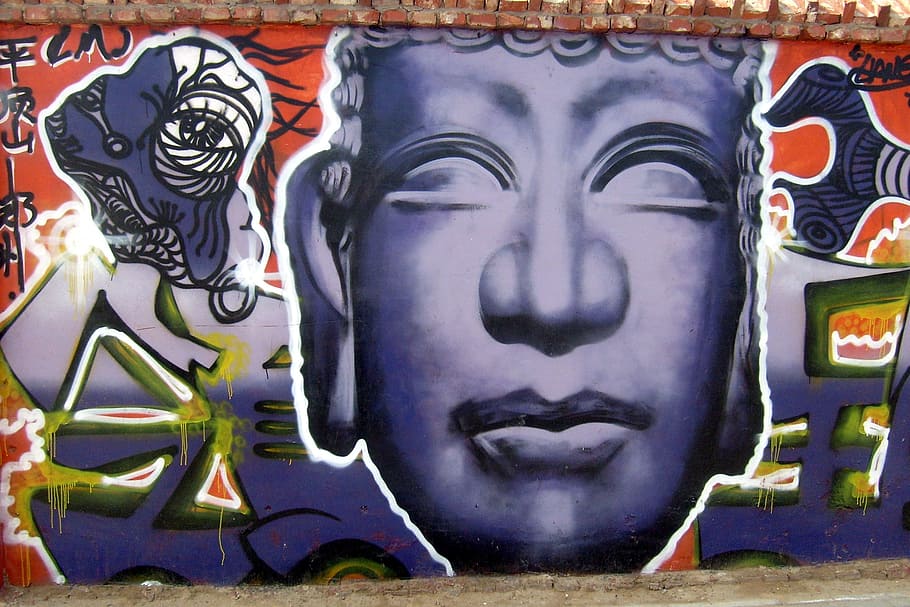 graffiti, artwork, paint, grunge, drawing, design, artistic HD wallpaper