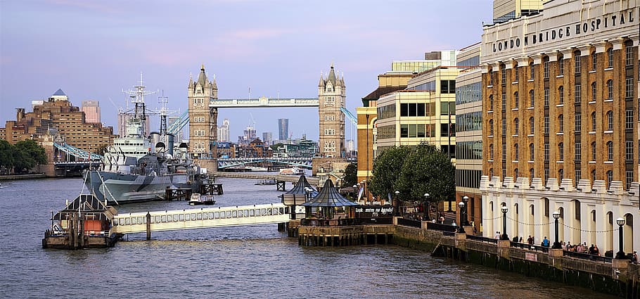 london, thames, river, bridge, hospital, hms belfast, ferry HD wallpaper