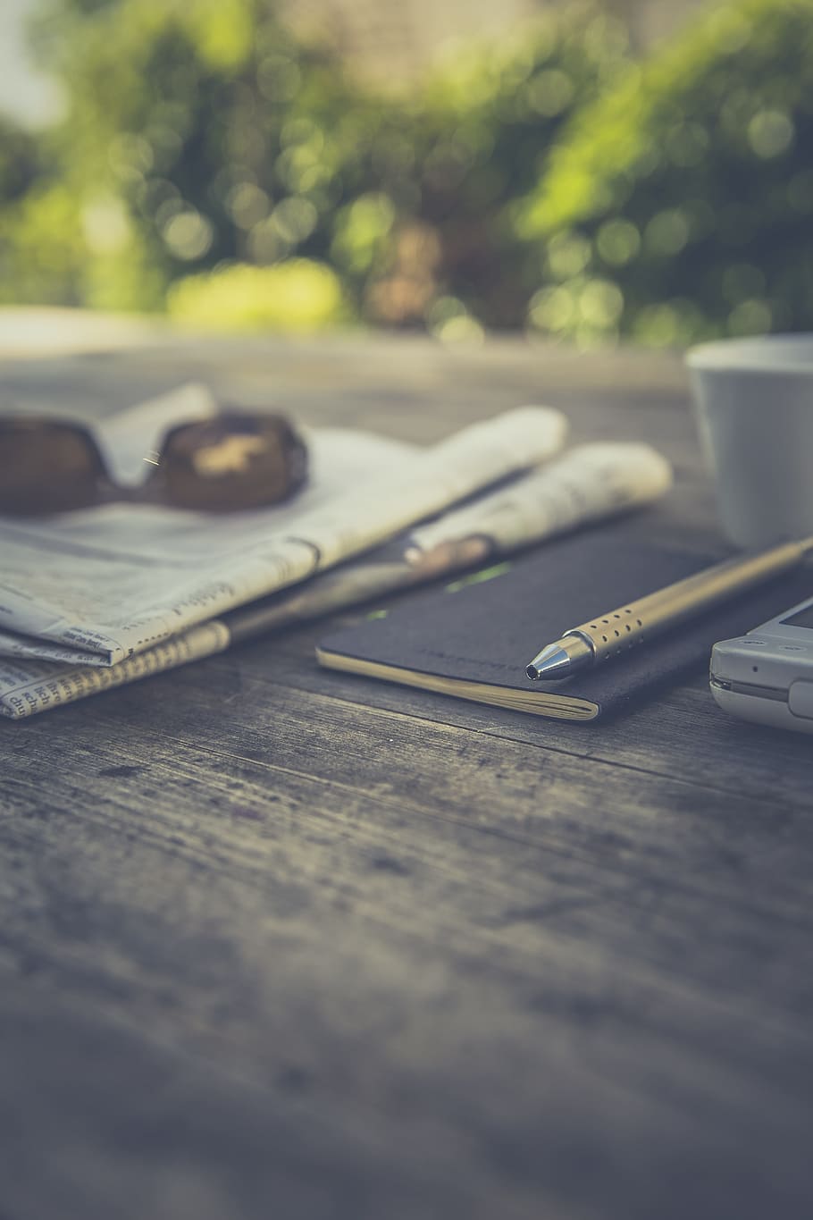 black book on table, still, items, things, journal, planner HD wallpaper