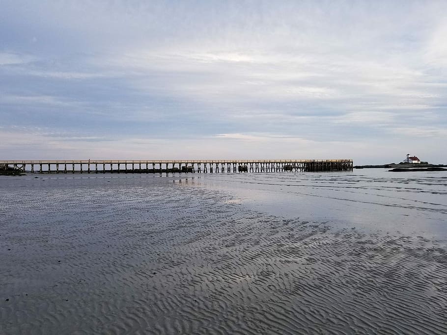 Ocean, Pier, Beach, Coast, Scenic, nature, landscape, island HD wallpaper