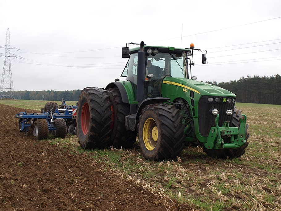 tractor, soil, machine, farm, plow, harrowing, disc, driven HD wallpaper