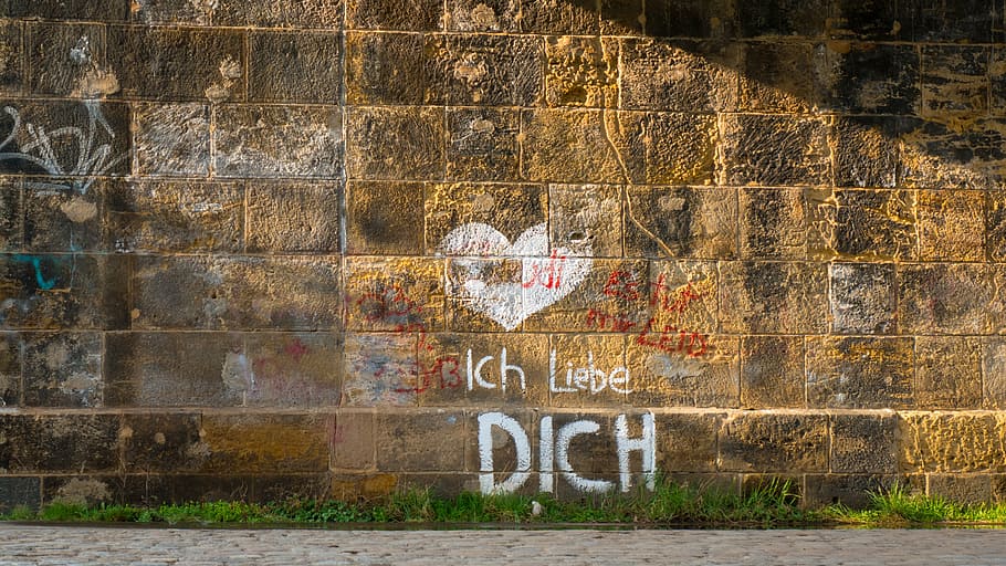 love, feeling, graffiti, structure, wall, relief, text, wall - building feature HD wallpaper