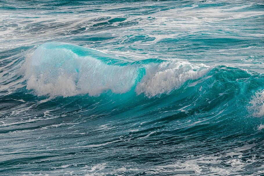 HD wallpaper: photography of sea waves, surf, water, foam, spray ...