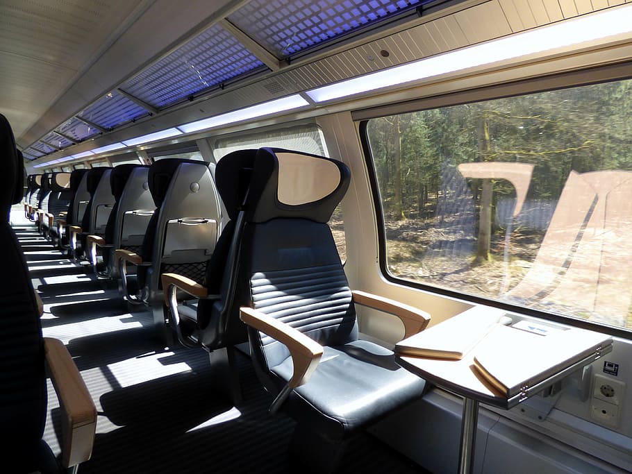 train, compartment, first class, wagon, passenger compartment HD wallpaper