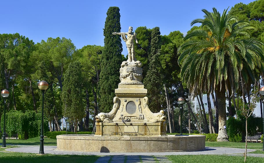 source, monuments, saragossa, sculpture, architecture, statue HD wallpaper