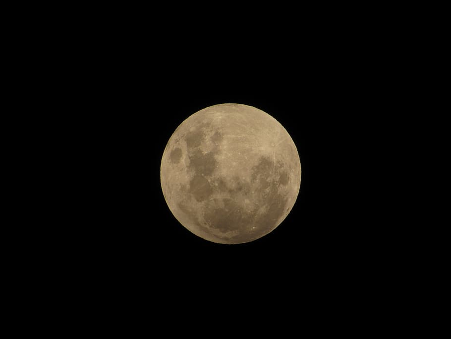 moon, penumbral eclipse, sky, lual, lunar eclipse, night, space HD wallpaper