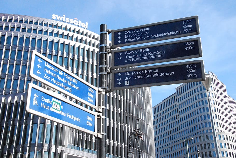 berlin, signs, building, architecture, city, communication HD wallpaper