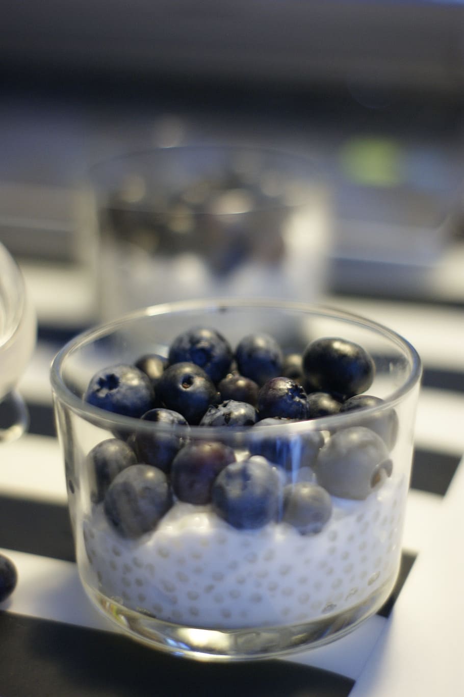 Tapioca, Blueberry, Blackberry, fruit, healthy, sweet, milk HD wallpaper