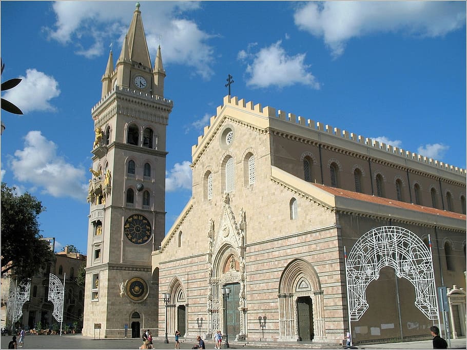 Cathedral of Messina in Italy, architecture, building, photos, HD wallpaper