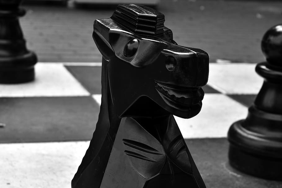 chess, chessboard, figure, strategy, game, black, challenge HD wallpaper