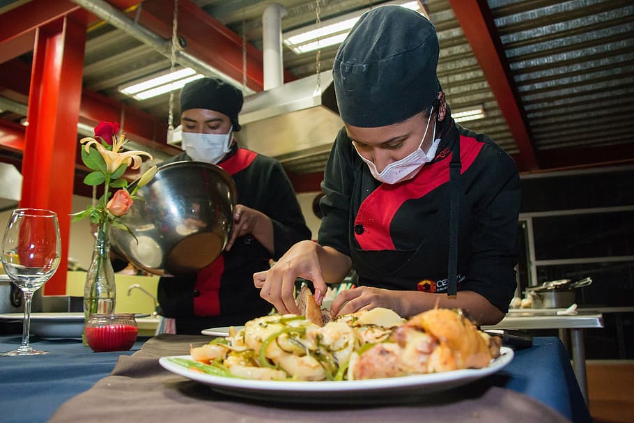 gastronomy, school, students, food and drink, indoors, occupation HD wallpaper