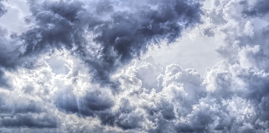 clear clouds, storm clouds, threatening, summer, weather, sky HD wallpaper