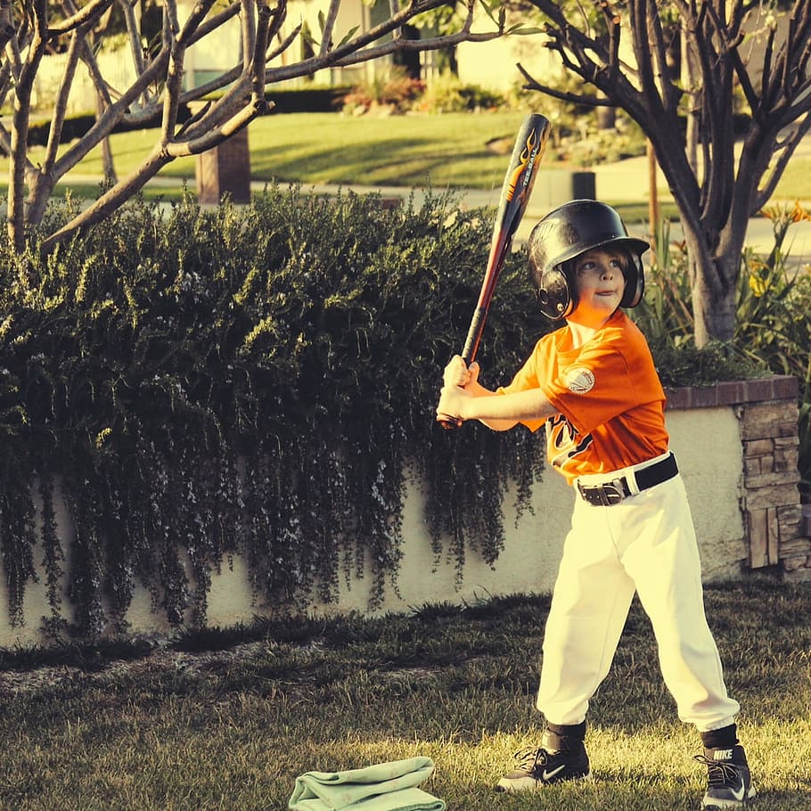 athlete, baseball, baseball bat, baseball cap, boy, child, enjoyment HD wallpaper