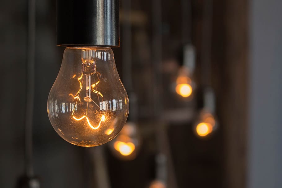 macro photography of Edison bulb, Lightbulb, Ilyich, Interior HD wallpaper