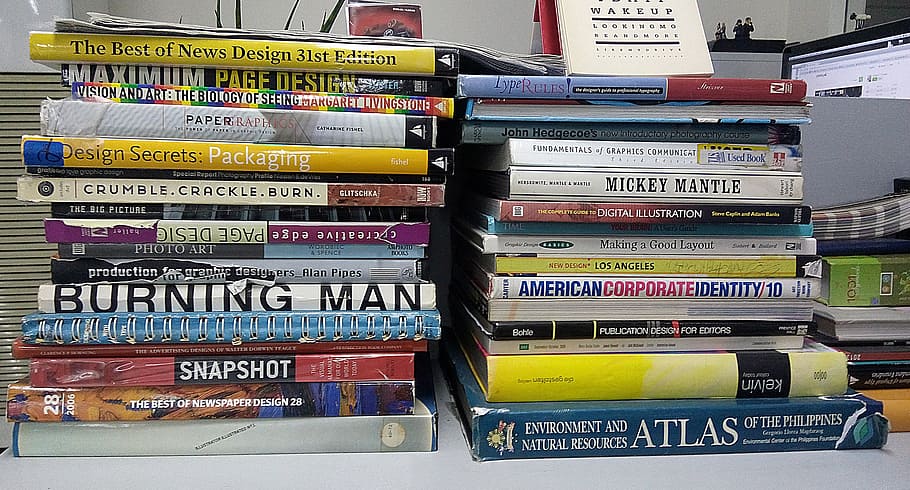 books, education, library, knowledge, stack, text, communication HD wallpaper