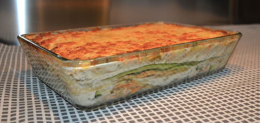 lasagna, chicory, zucchini, food and drink, freshness, seafood HD wallpaper
