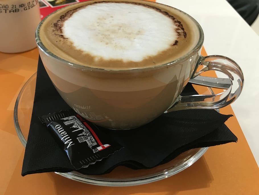 latte, cappuccino, coffee, drink, food and drink, refreshment HD wallpaper