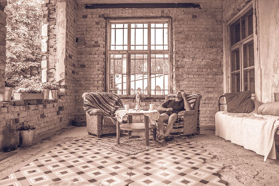 house, window, architecture, wall, indoors, chill, furniture HD wallpaper