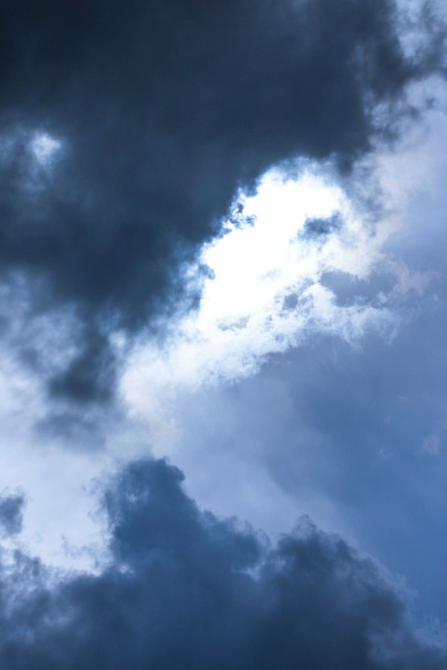 storm clouds, sky, blue, nature, thunderstorm, forward, weather HD wallpaper