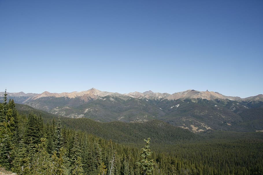 chilcotin mountains, canada, distant view, blue sky, scenics - nature HD wallpaper