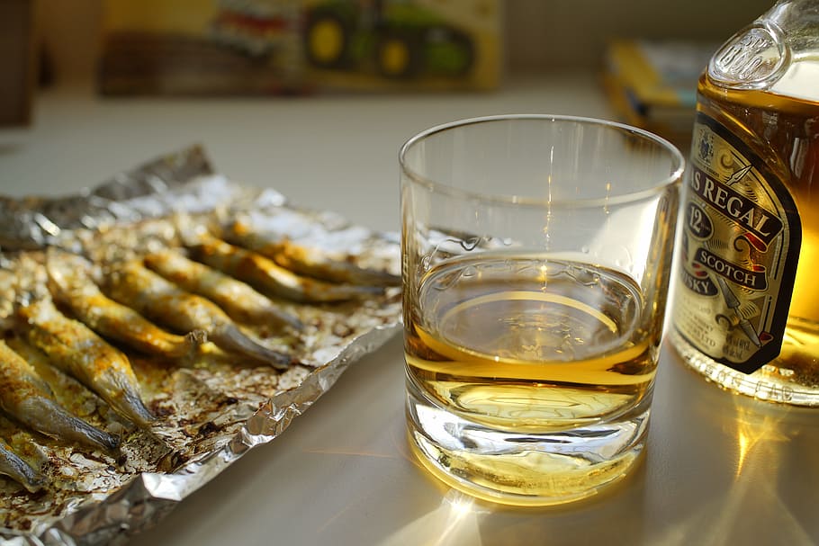 drink, glass, multi-spring fish, alcohol, food and drink, freshness HD wallpaper