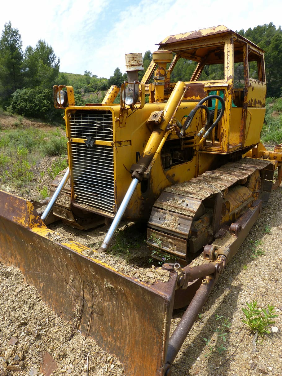 Excavator, Machinery, Old, Abandoned, smooth, excavation, shovel