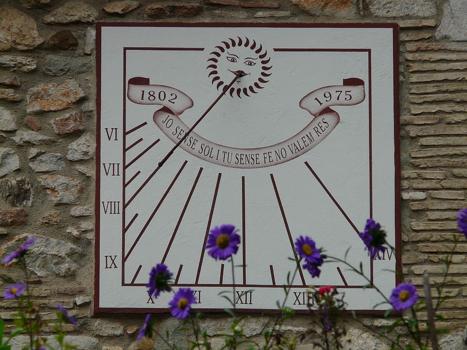 Sundial, Time, Hour, Minute, Second, clock, time of, pointer HD wallpaper