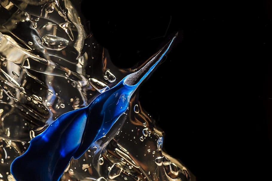 Gel, Abstract, art, drop, liquid, splashing, water, transparent HD wallpaper