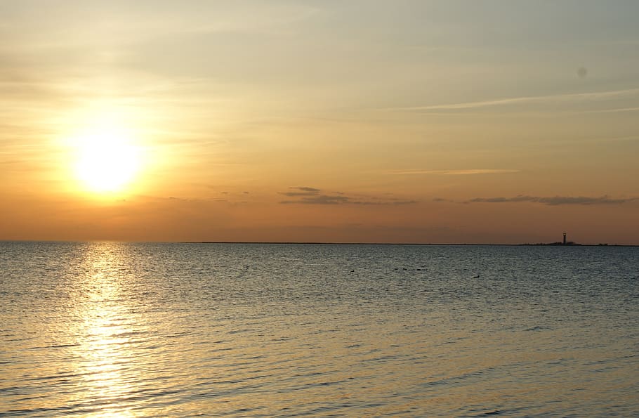 baltic sea, beach, vacations, sunset, water, sky, beauty in nature HD wallpaper
