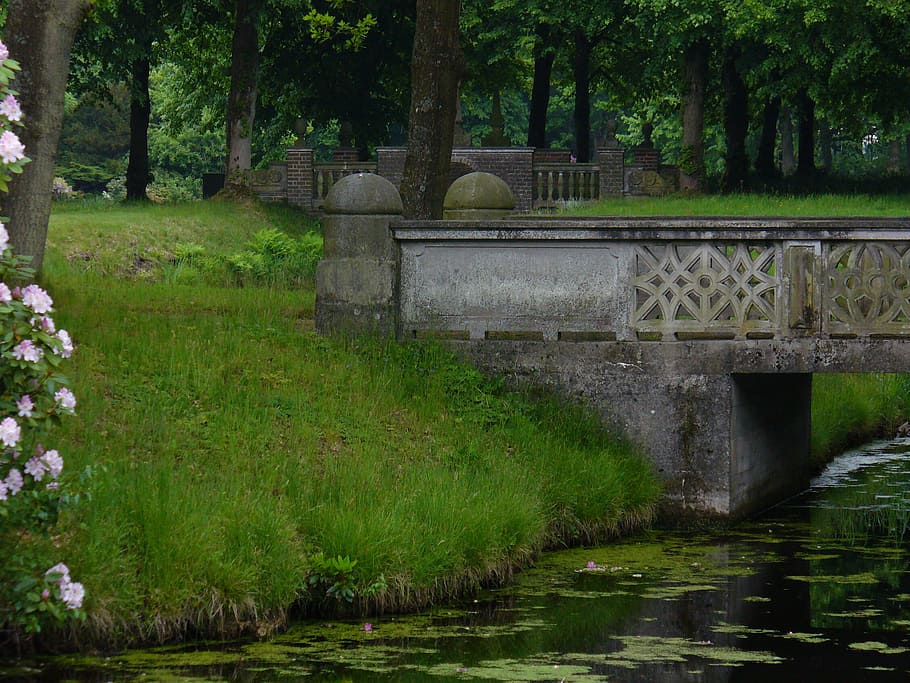 bridge, stone, water, masonry, stone bridge, river, nature HD wallpaper