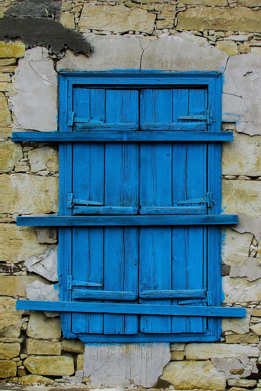 Window, Wooden, Aged, Weathered, blue, traditional, architecture, HD wallpaper