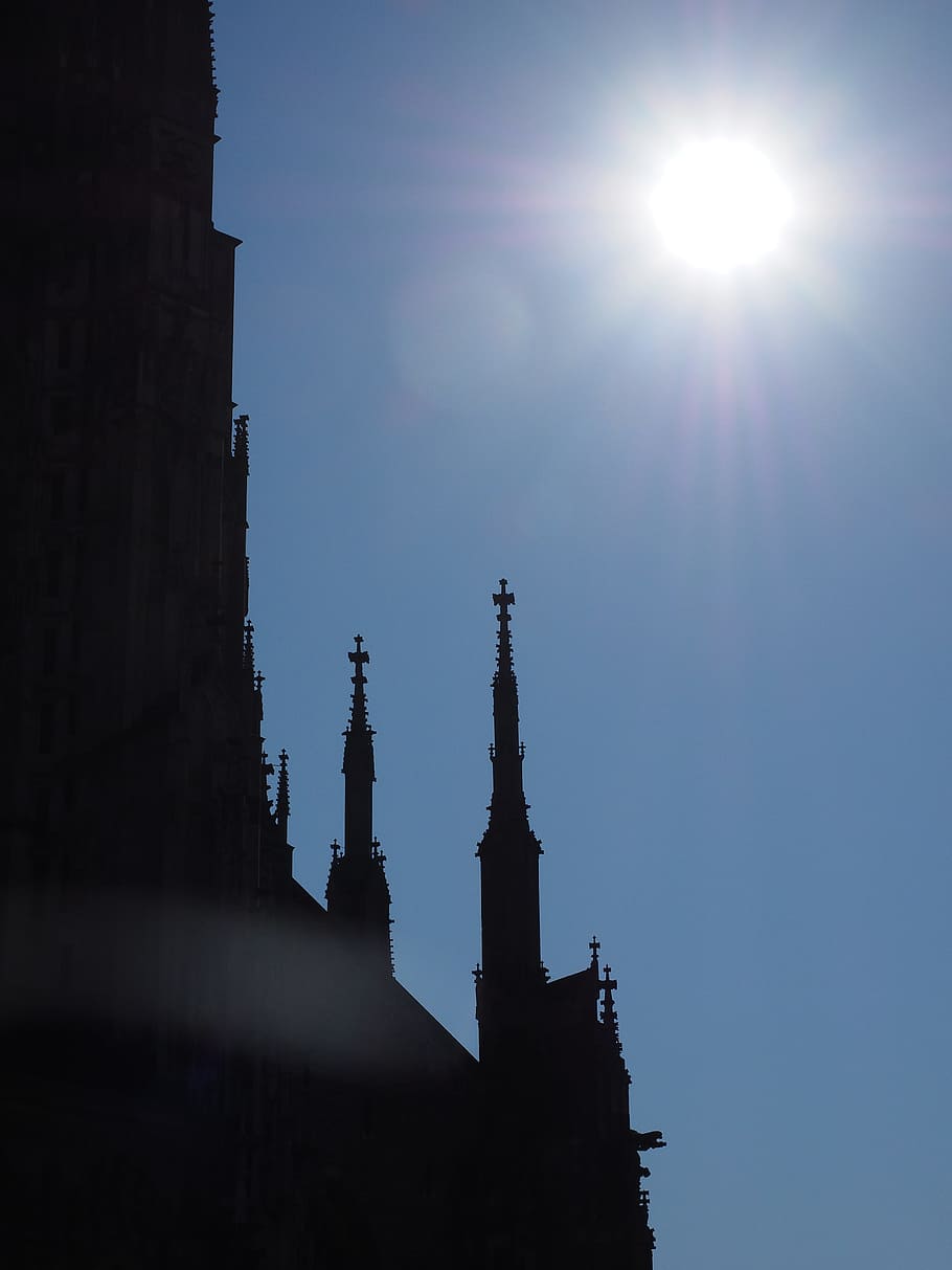Ulm Cathedral, Solar Eclipse, Münster, building, sun, sunshine HD wallpaper