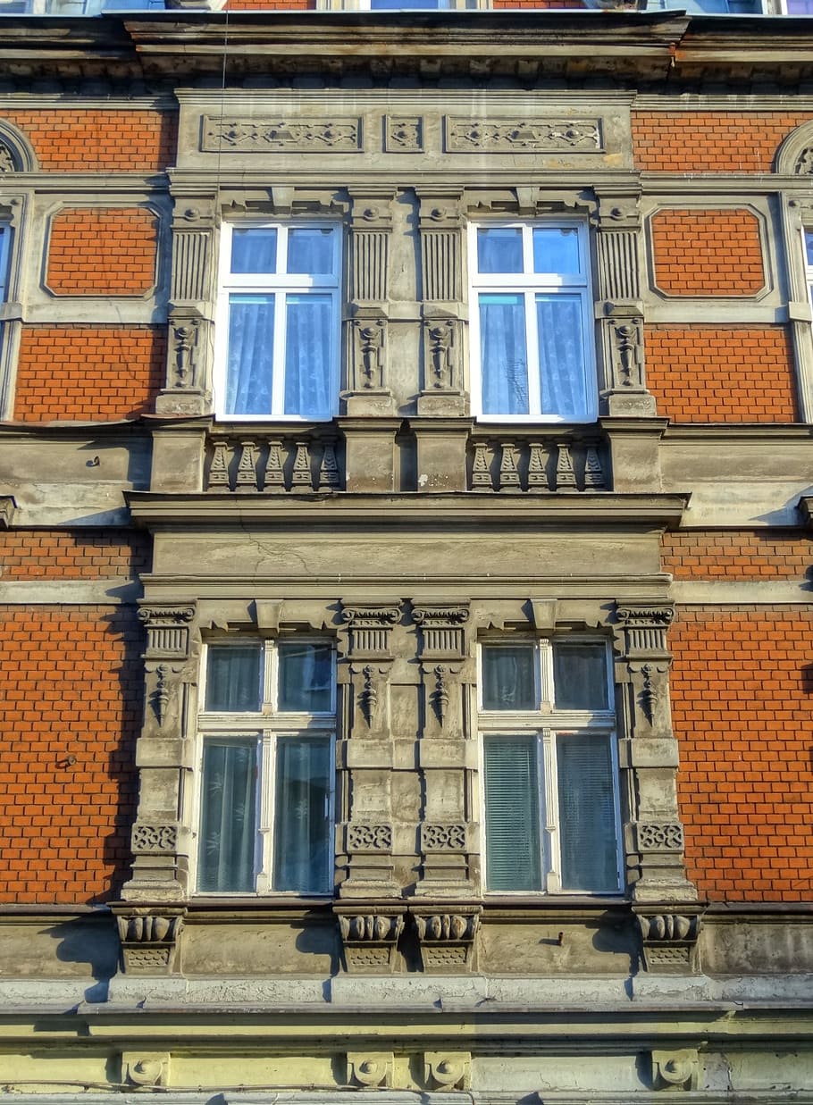 bydgoszcz, windows, architecture, facade, house, poland, building HD wallpaper